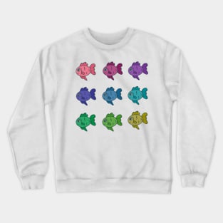 Cute colorful goldfish collection Crewneck Sweatshirt